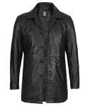 Black 100% Lambskin Leather Jacket for Men