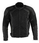 Men's Milwaukee Leather Black Armored Motorcycle Jacket