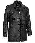 Black 100% Lambskin Leather Jacket for Men