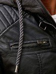 Men’s Genuine Leather Motorcycle Jacket with Hood