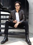 WULFUL Men's Vintage Brown Leather Motorcycle Jacket