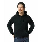 Gildan Men's Black Fleece Hooded Sweatshirt, XL