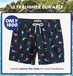 MaaMgic Men's Quick-Dry Solid Swim Trunks