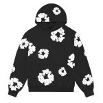 Men's Oversized Y2K Flower Print Hoodie
