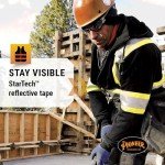 Men's Hi Vis Safety Zip-Up Hoodie - Black