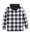 Men’s Quilted Hooded Flannel Jacket – Buffalo Plaid