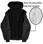 Men's Black Sherpa Lined Full Zip Hoodie