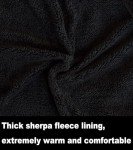 Men's Black Sherpa Lined Full Zip Hoodie