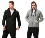 Men's 2-Pack Full Zip Hoodies - Black/Grey