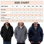 Men's Black Sherpa Lined Full Zip Hoodie