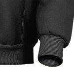 Men's Hi Vis Safety Zip-Up Hoodie - Black