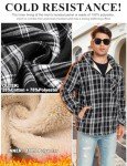 Oleda Men's Fleece Plaid Jacket with Hood
