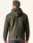 Men's Moss Green Casual Hoodie with Pocket