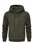 Men's Moss Green Casual Hoodie with Pocket