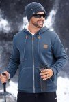 Men's Heavyweight Thermal Hoodie with Ribbed Cuffs