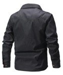 KAVIANA Men's Flannel-Lined Snap Button Shacket