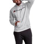 Champion Men's Powerblend Fleece Hoodie - Grey