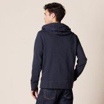 Men's Lightweight Full-Zip Hooded Sweatshirt - Dark Navy