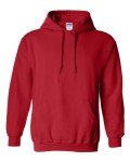 Gildan Men's Red Hooded Sweatshirt with Pocket, 5XL