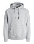 JACK & JONES Men's Light Grey Relaxed Fit Hoodie