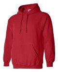 Gildan Men's Red Hooded Sweatshirt with Pocket, 5XL