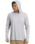 Men's UPF 50+ Swim Hoodie - Gray XL