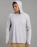 Men's UPF 50+ Swim Hoodie - Gray XL