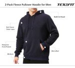 Men’s Fleece Hoodies 2-Pack - Navy/Blue Melange