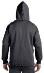 Hanes Men's Heavyweight Full Zip Fleece Hoodie – Black