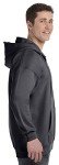Hanes Men's Heavyweight Full Zip Fleece Hoodie – Black