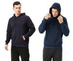 Men’s Fleece Hoodies 2-Pack - Navy/Blue Melange