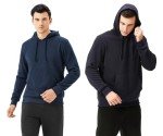 Men’s Fleece Hoodies 2-Pack - Navy/Blue Melange