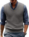 PJ PAUL JONES Men's Lightweight V-Neck Sweater Vest