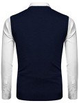 Men's Navy V-Neck Slim Fit Sweater Vest