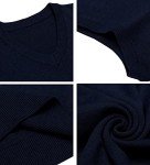 Men's Navy V-Neck Slim Fit Sweater Vest