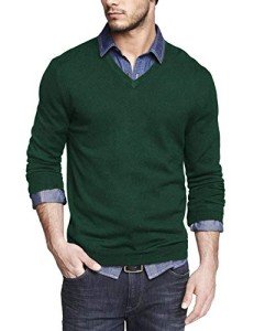 COOFANDY Men's Slim Fit V-Neck Knit Sweater