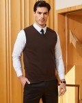 KALLSPIN Men's Cotton V-Neck Sweater Vest