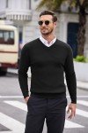 COOFANDY Men's V Neck Lightweight Knitted Sweater