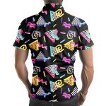 Funny Vintage 80s Hawaiian Button-Up Shirts for Men