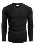 COOFANDY Men's V Neck Lightweight Knitted Sweater