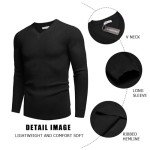 COOFANDY Men's V Neck Lightweight Knitted Sweater