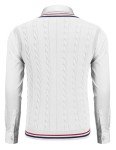 Casual V-Neck Sweater Vest for Men, White
