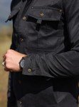 KAVIANA Men's Flannel-Lined Snap Button Shacket