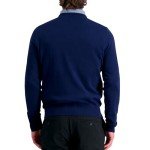 Haggar Men's V-Neck Sweater in Glacier Blue