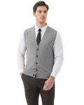 KALLSPIN Men's Wool Blend V-Neck Sweater Vest