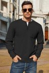 COOFANDY Men's Lightweight Long Sleeve Henley Pullover