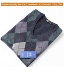 Men's Thick Argyle V-Neck Sweater Vest