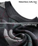 Men's Thick Argyle V-Neck Sweater Vest