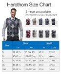 Men's Thick Argyle V-Neck Sweater Vest