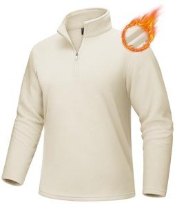 Lightweight Men's Zip Pullover Fleece Sweatshirt